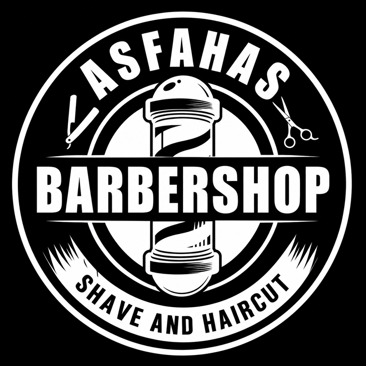 Asfahas Barbershop logo